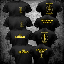ATJ LUCKO Croatian Police Counter Terrorism Special Unit Force Crocop T shirt