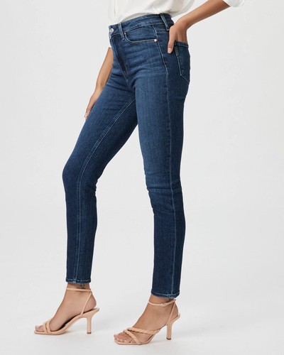 Neu mit Etikett Paige Denim Gemma Damenjeans hoher Bund Zigarettenbein Größe 32 in Skizzenbuch - Bild 3 von 21