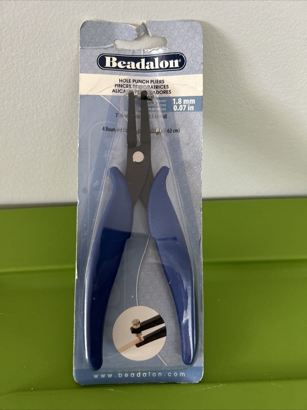 BEADALON HOLE PUNCH PLIERS - 1.8 MM / 0.07 INCH - NEW