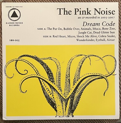 THE PINK NOISE Dream Code 12  Vinyl LP Sacred Bones SBR-005 2008