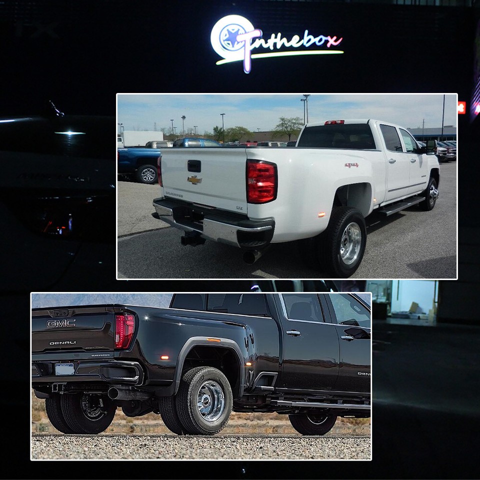 Fenders For GMC Savana 2500 Smoked LED Fender Marker Lights For 2015 Chevy GMC 2500/3500HD - Amber/Red Rear Lights Side Marker Lights For GMC Sierra 2500 HD - Foto 12