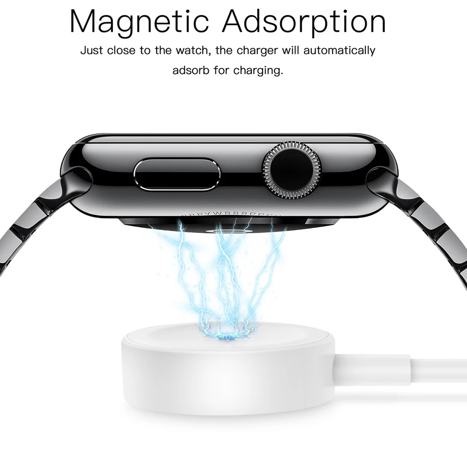 For Apple Watch Series 10 9 8 7 6 5 4 3 2 Ultra Magnetic Charger Charging Cable - Image 4 of 4