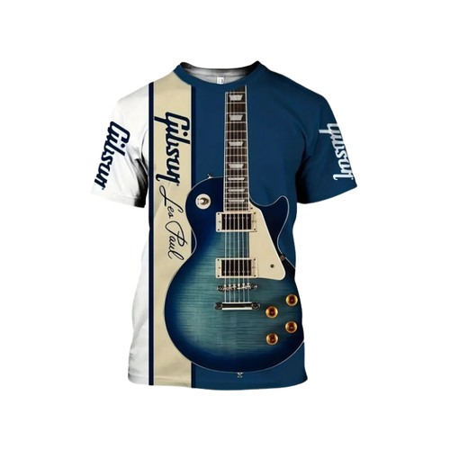 Men's Gibson Les Paul Guitar Graphic Print T-shirt Size Extra Large XL Tshirt NW - Picture 4 of 24