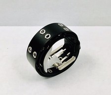 NEW Wonder Nation Boy's Belt Size M/L 8/12 Black Double Row Metal Grommets