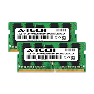 A-Tech 64GB (2x32GB) DDR4 3200MHz PC4-25600 (PC4-3200AA) CL22 ECC