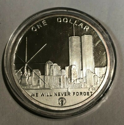 2004 Freedom Tower World Trade Center Recovery Silver 1oz Token