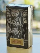 Vtg AMUN by MUELHENS (Payot) splash PURE PARFUM 7,5ml 1/4oz EGYPTIAN COLL.SEALED