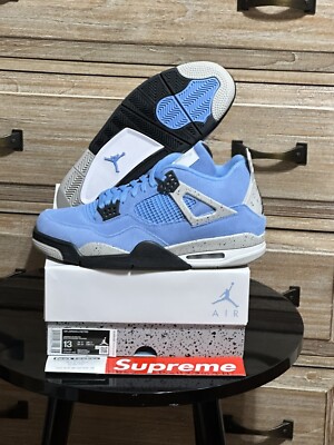 DS Brand New Air Jordan 4 Retro University Blue (UNC) Sz-13 CT8527