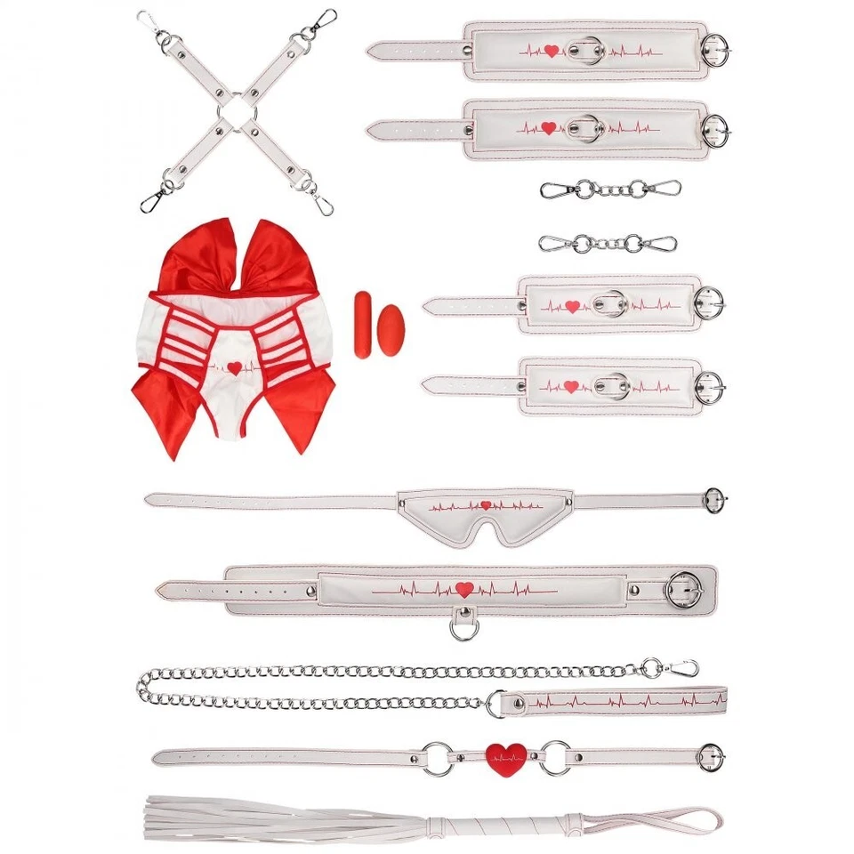 Conjunto de uniforme de enfermera sexy lencería para mujeres de Estados Unidos ropa de club nocturno juego de rol disfraz con disfraces Foto 3 de 4