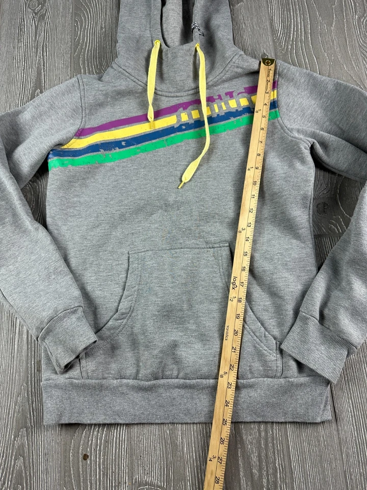 Sudadera con capucha Smith Optics talla mediana para mujer gris arco iris Foto 4 de 4