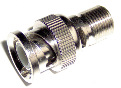 F-Adapter BNC-Adapter, F-Kupplung BNC-Stecker