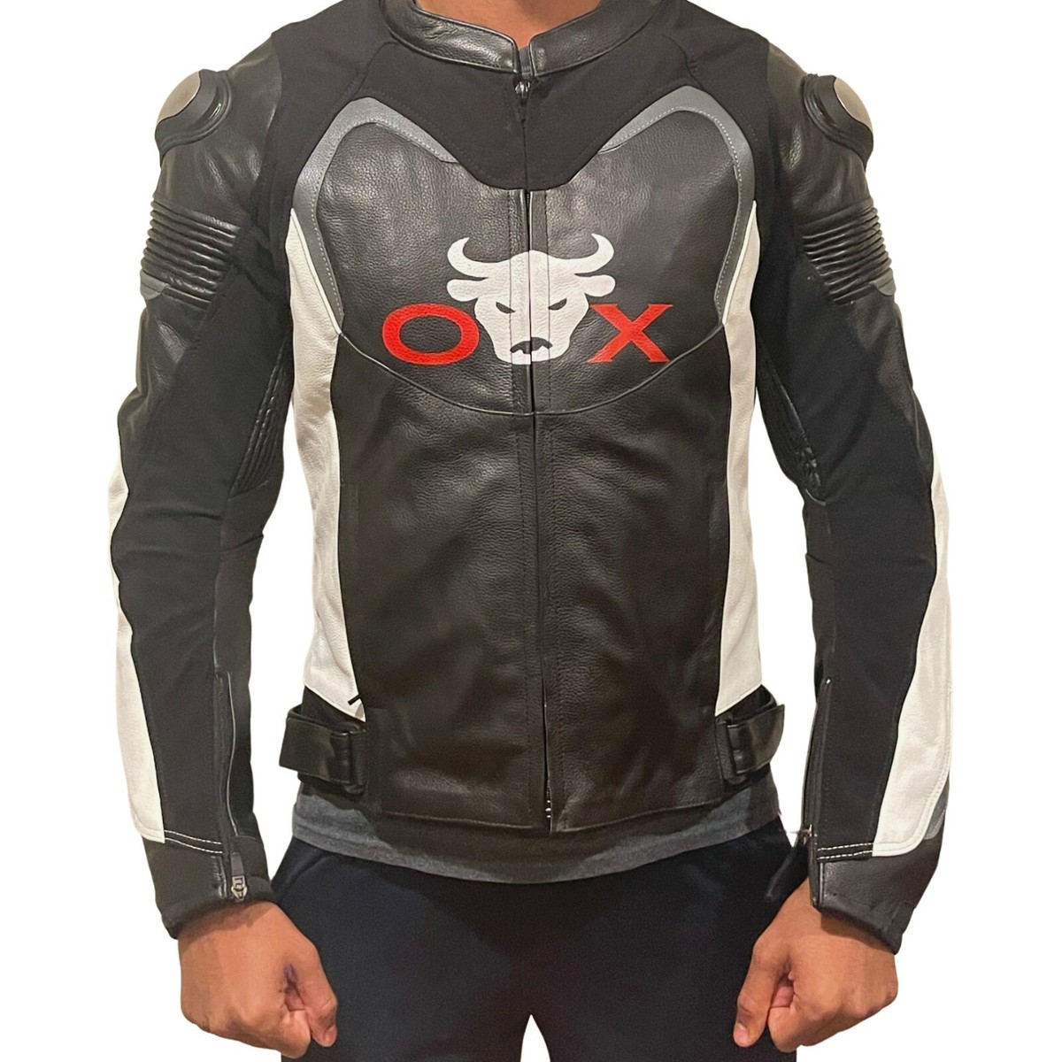 Motorcycle Jacket - 100% Leather Protective Jacket | eBay