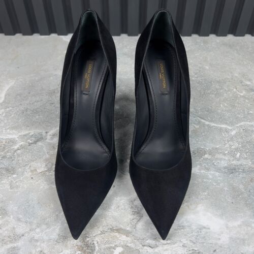 Louis Vuitton Eyeline Pump tacco alto nero scamosciato 10 US o 40 EUR - Foto 4 di 23