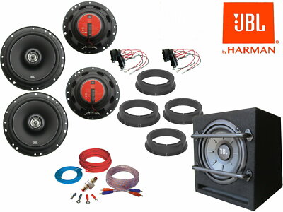 JBL für VW Golf 7 bis 20 Komplett Lautsprecher Subwoofer Set Tür Vorn Hinten 