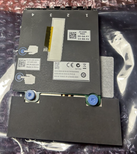 Dell JC10M Broadcom 57840s QC10G 4x 10GbE Quad Port SFP+ CNA Daughter Card - Picture 3 of 3
