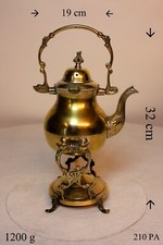 Teemaschine Dr&ouml;pilminna Krankanne Messing teils versilbert Vintage Nr.6