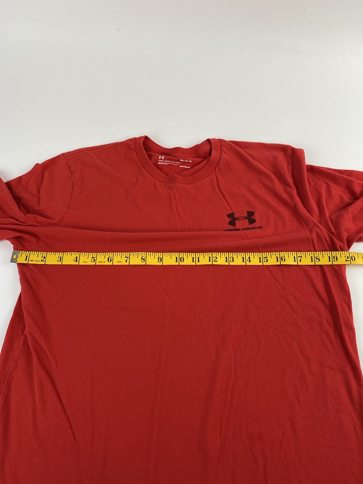Under Armour heatgear men's medium red t-shirt thumbnail 5