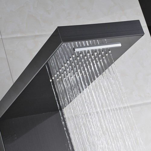 Pannello colonna doccia idromassaggio inox pioggia cascate led soffione doccia - Foto 199 di 250