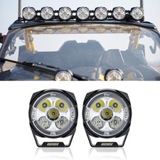 5 120w Offroad Led Pods Roof Rack Driving Light W Dynamic Drl For Atv Utv 4x4