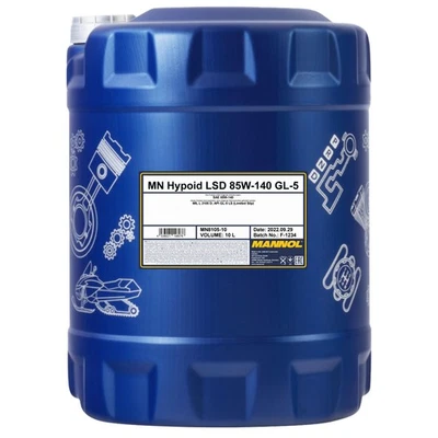 Getriebeöl MANNOL Hypoid LSD 85W-140 GL-5 10Liter für Isuzu Iveco Renault Trafic - Bild 1 von 4