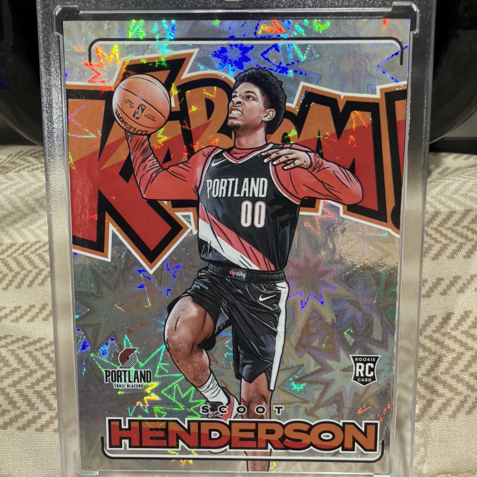2023-24 Panini Crown Royale Scoot Henderson Kaboom SSP RC #5 Trail Blazers