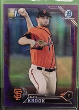 2016 Bowman Draft #BDC-33 Matt Krook Chrome Purple Refractor #077/250