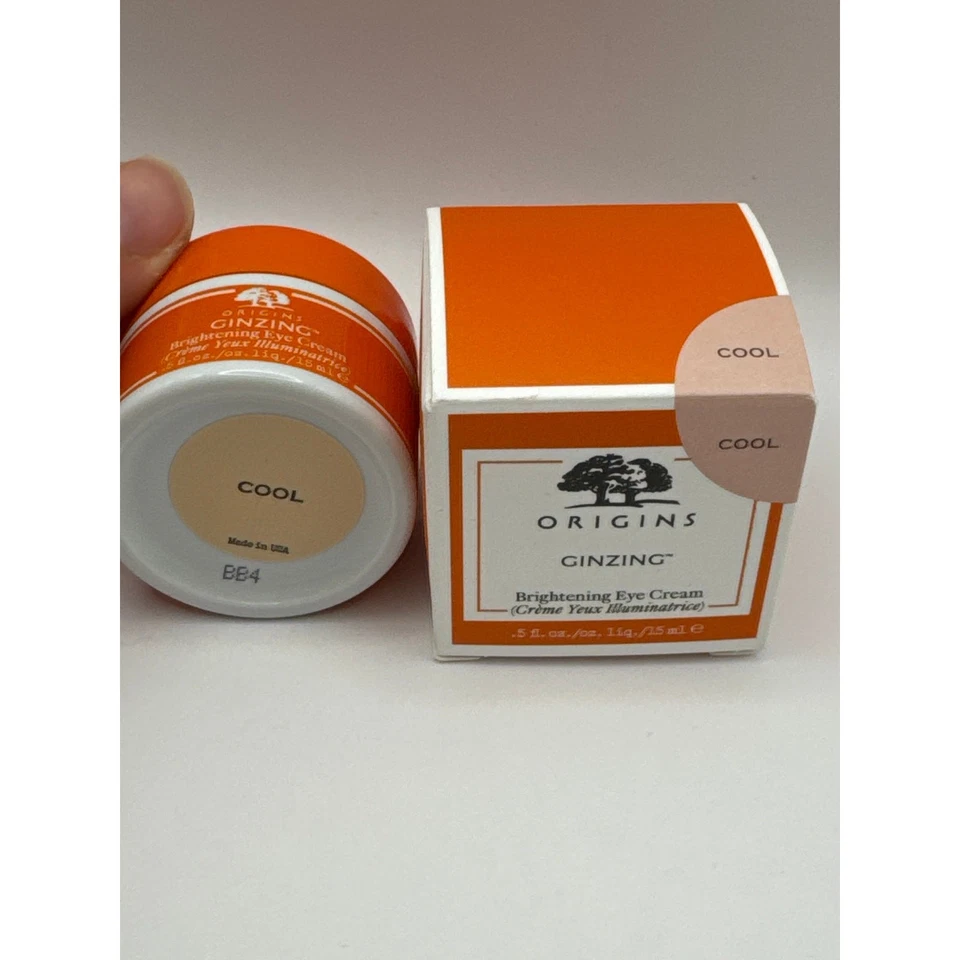 Crema iluminadora de ojos ORIGINS Ginzing con vitamina C y niacinamida fresca nueva en caja Foto 2 de 4
