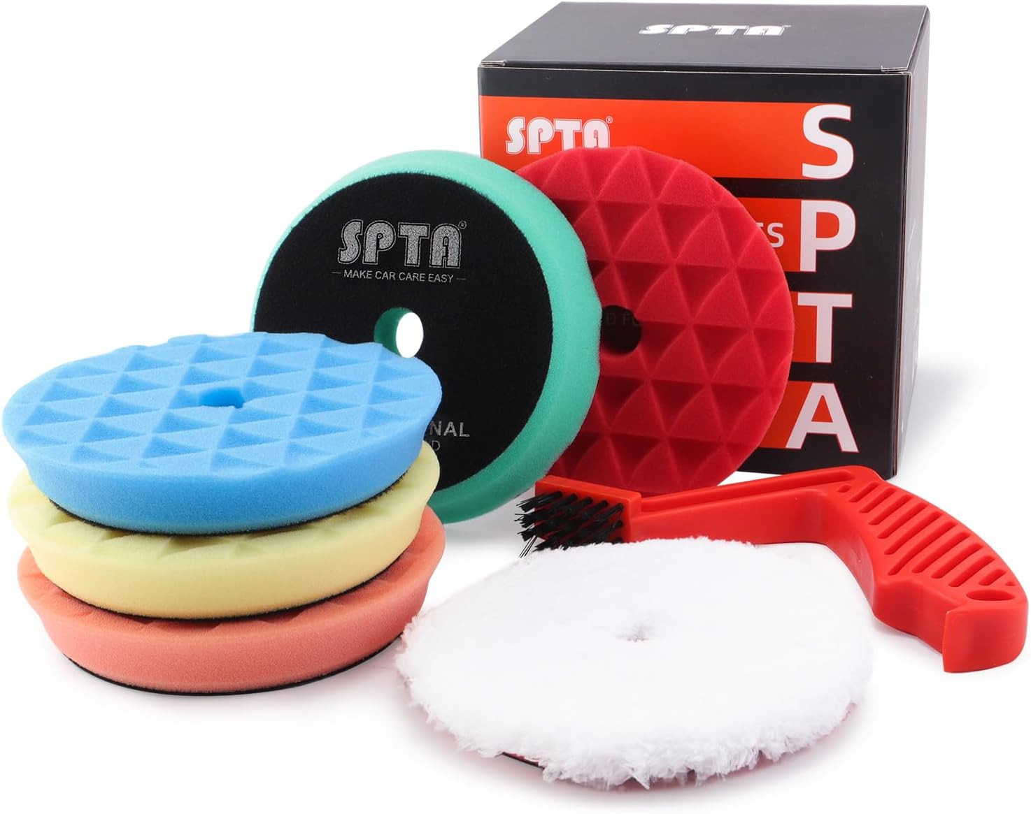 Polishing Pads, 5Pc 6 Inch 150Mm Orbital Buffer Polisher Pad