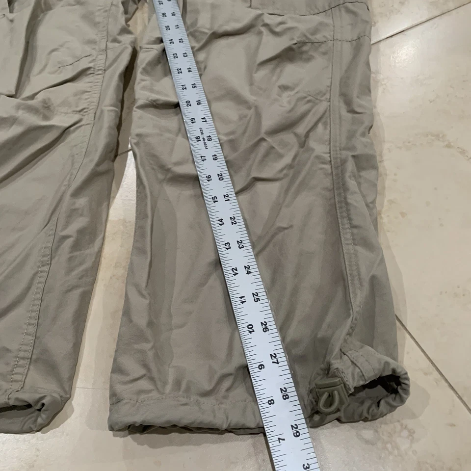 Calça cargo vintage GAP tamanho pequeno paraquedista Y2K rave skatista tecnologia de lã folgada - Imagem 3 de 4