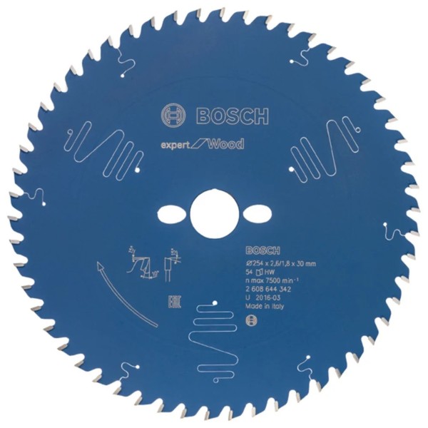 Bosch KreissäGeblatt Expert For Wood, 254 X 30 X 2,6 Mm, 54, 2608644342-image