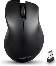 Perixx PERIMICE-621B Wireless Mouse - Silent Click with Ergo Design - black