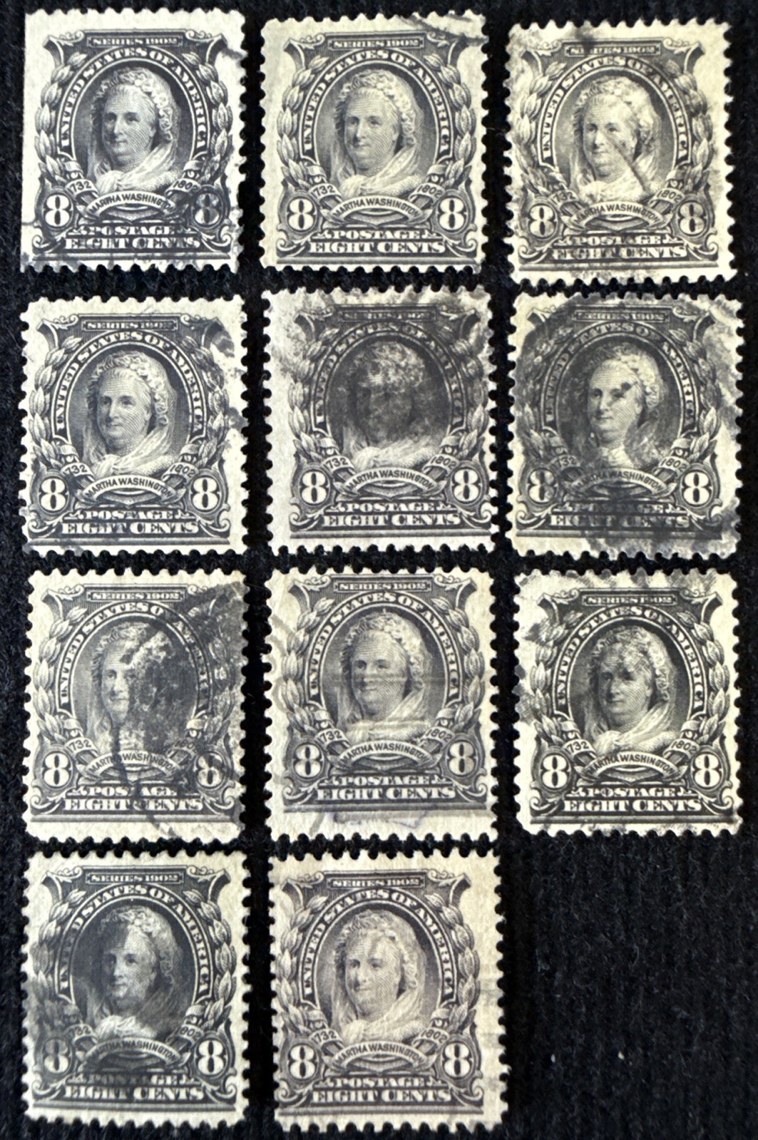 1902-03 US 1 Random 8c Washington Stamp Used, SC#306 CV$3.25