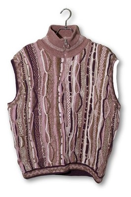 kapital 2025FW 7G Knit Half Zip Vest Pink GAUDY K2504KN814