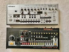 ROLAND TB-03 & TR-08 BOUTIQUE SERIES SYNTH SET BATTERIA BASSO CON SCATOLA