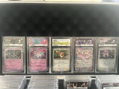 Pokémon TCG Prismatic Evolutions Masterball Ace Graded 9s Holiday Promo Bundle