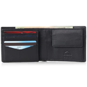 Alpine Swiss RFID Coffre-fort Hommes Portefeuille en cuir Deluxe Capacité Coin Pocket Bifold