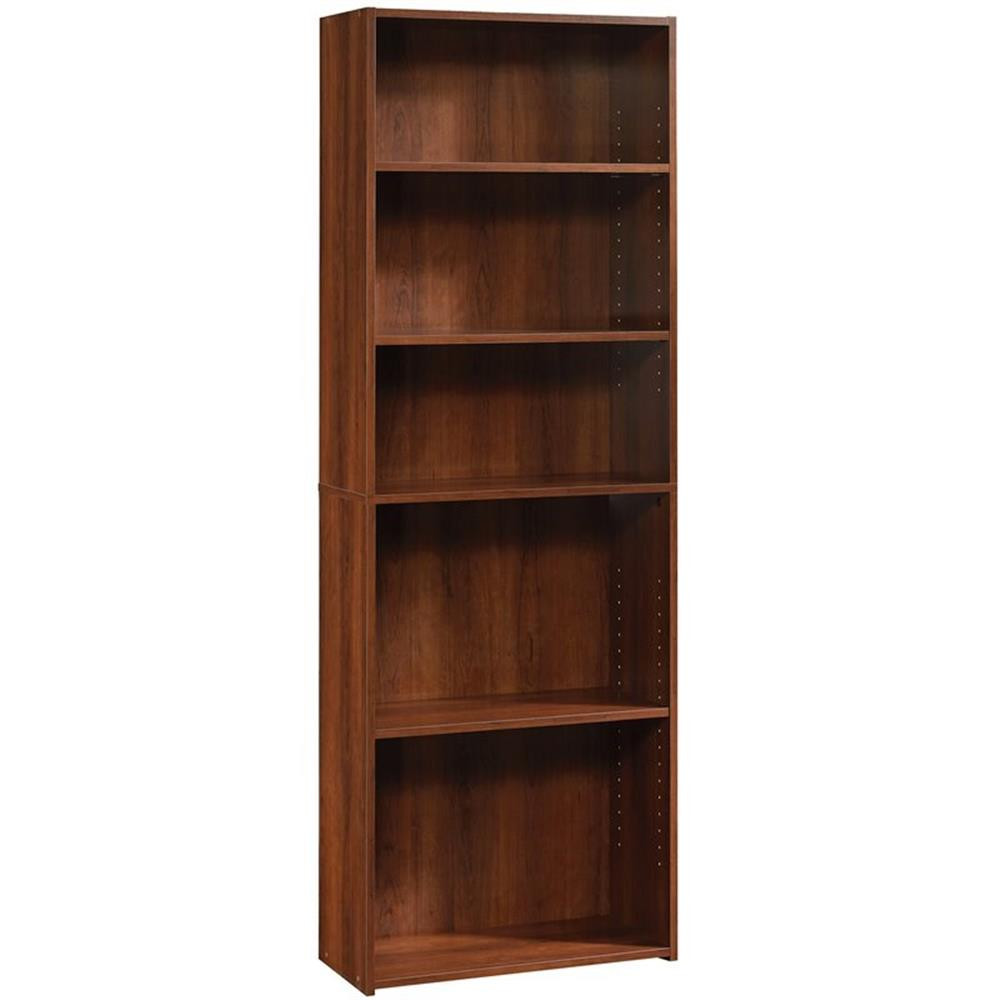 Sauder Beginnings Engineered Wood 5-Shelf Bookcase in Brook Cherry