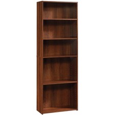 Sauder Beginnings Engineered Wood 5-Shelf Bookcase in Brook Cherry