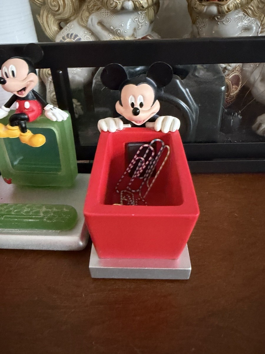Mickey Mouse Disney Early 2000s Desk Set – 4 - Piece Office