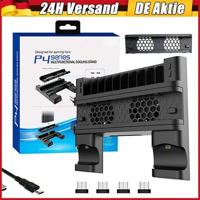 Für PS4 Controller Standfuß mit Lüfter Ladestation für Playstation4 PS4/Pro/Slim