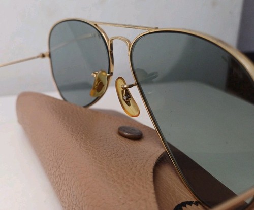 1980's RAYBAN B&L USA PILOT Changeable Sunglasses 58mm Aviator Top Gun - Picture 9 of 9