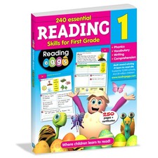 Grade 1 Reading Workbook Ages 5  7: 240 Essential Reading Lessons   Phoni...