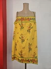 Free People Linen Cotton Strappy Floral Dress Yellow Size XL New RRP US $ 148