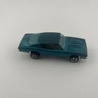 VINTAGE 1968 Hot Wheels Redline HK Aqua Barracuda w/ tan interior