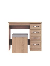 Camberley Dressing Table and Stool Set Light Oak Stylish and Functional Bedroom