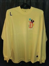 NWT Disney Disneyland Play in the Park Yellow Spirit Jersey L Donald Goofy