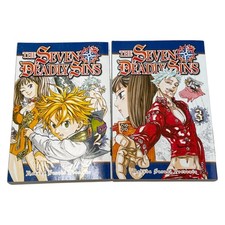 Seven Deadly Sins Graphic Novel Comic Manga Lot 2 Vol 2 & 3 PB Nakaba Suzuki