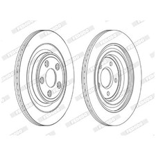2x Bremsscheibe hinten für Jaguar S-Type 2 X200 XF 1 X250 XJ X300 X308 | 729748