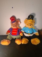 Hug Luv plush teddy bear lot set of 2 soldier uniform with hat jacket