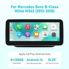 Mercedes B-Klasse W246 10.25" 8+128GB CarPlay Android Auto Navi Stereo Radio